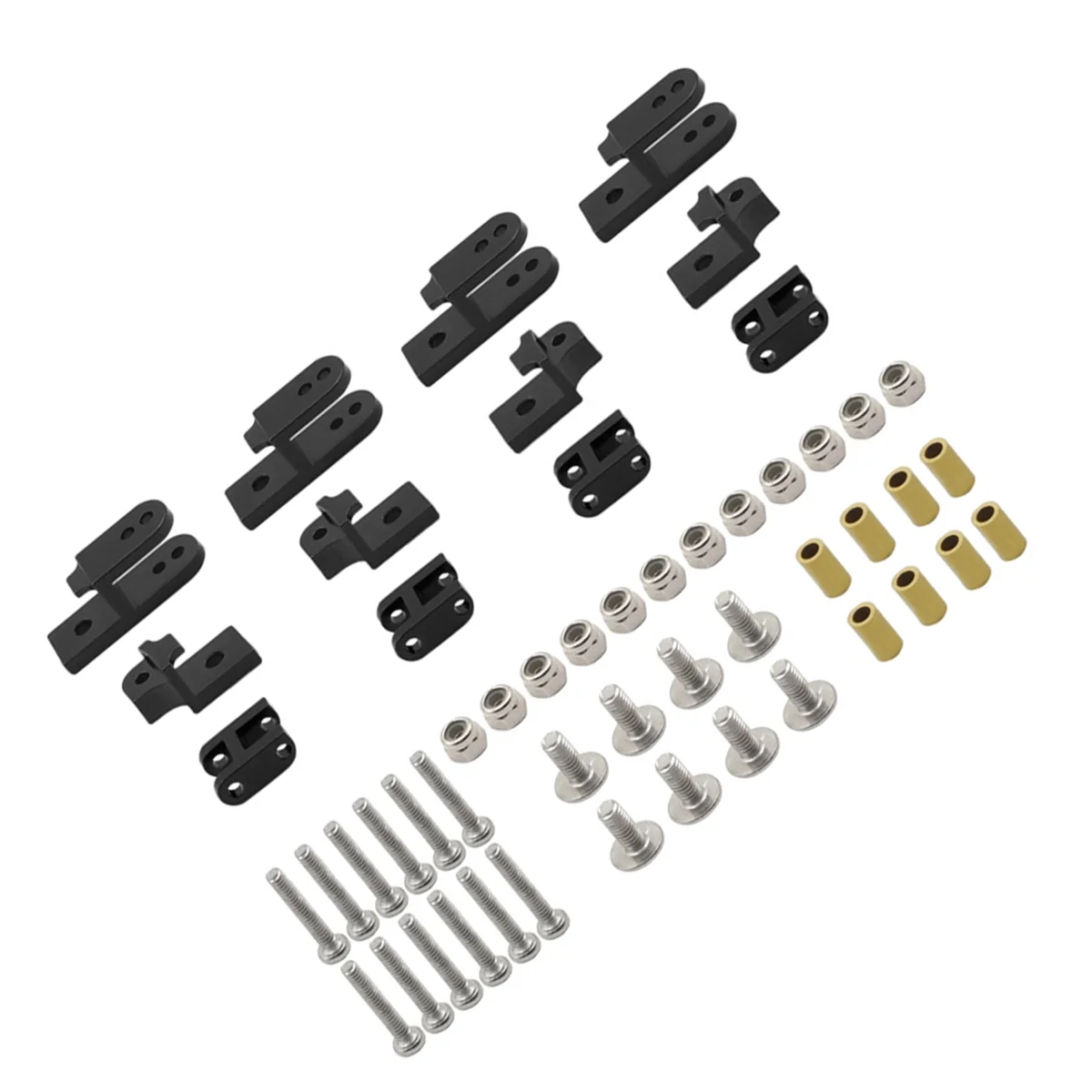 1 Set Bladveer Demping Ophanging Accessoires Voor 1/16 B24 4wd Rc Auto Upgrade Onderdelen Zwart