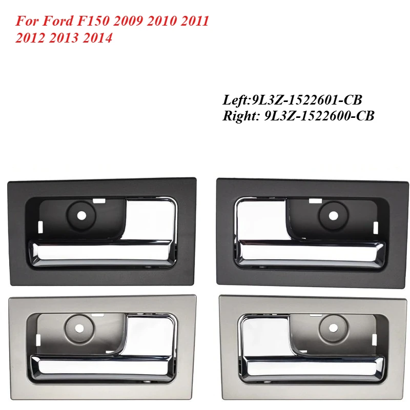 Interior Door Pull Handle Left&Right For Ford F150 2009 2010 2011 2012 2013 2014 AL3Z-1522601-BC FL AL3Z-1522600-BC New