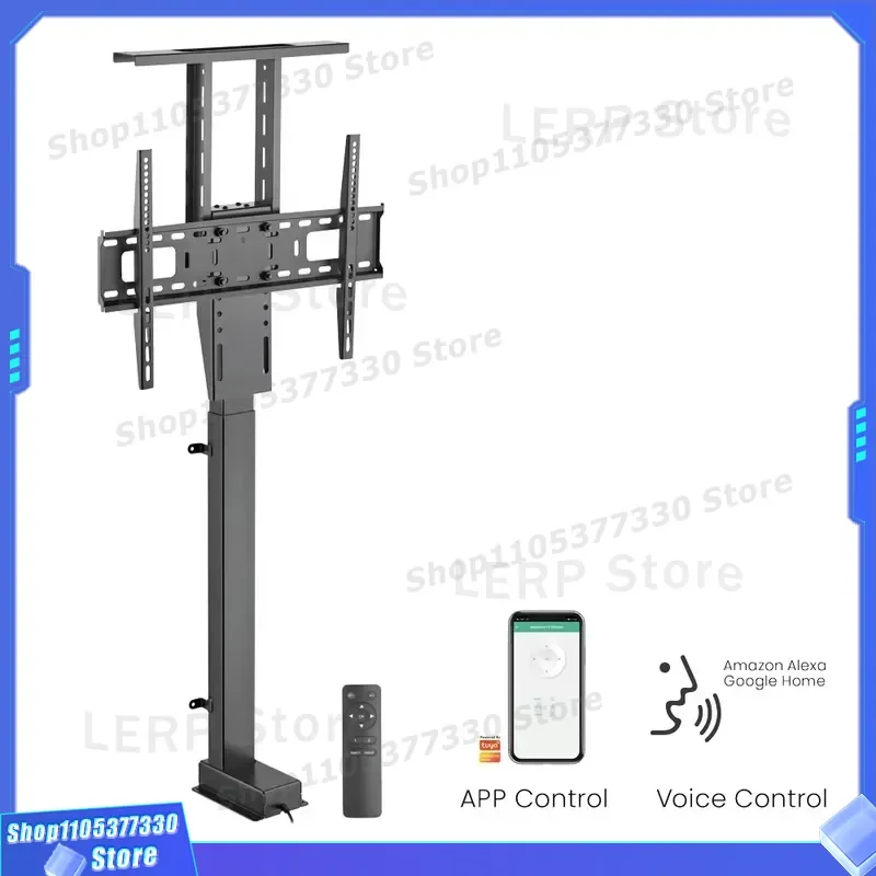 LUMI LP66E-46ML Electric TV Lift Bracket Automatic Height Adjustable Mounting Mechanism with Voice App Remote Control for