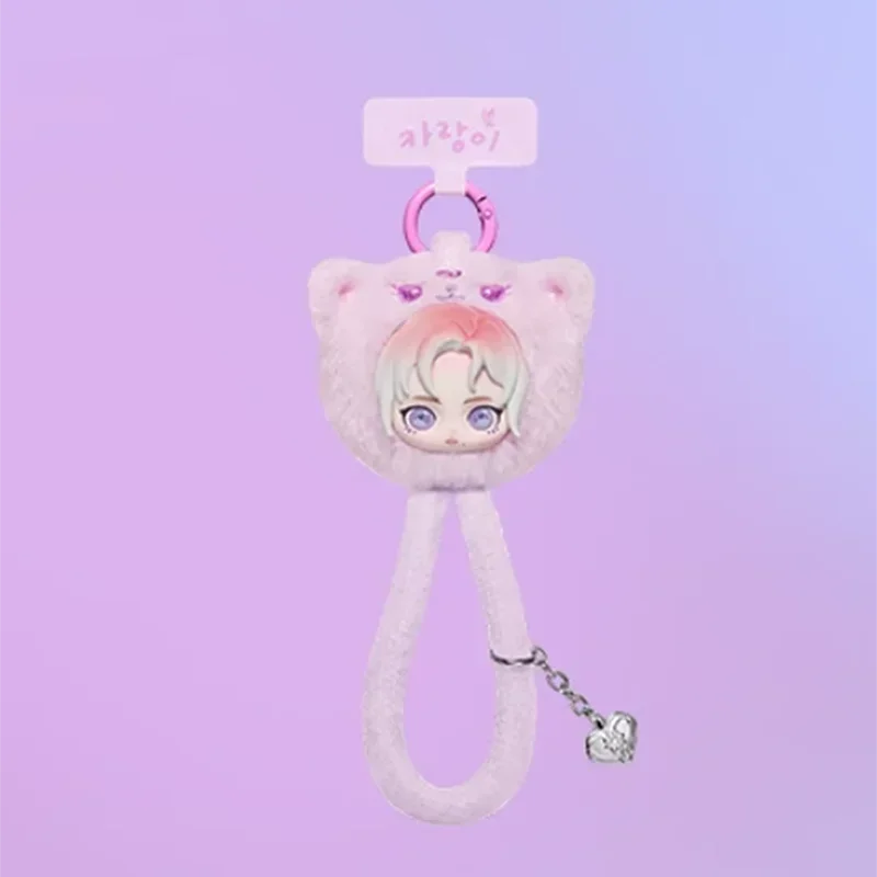 POP MART Aespa FLUFFY CLUB SERIES Peluche Correa para Teléfono Móvil Caja Sorpresa Figura de Acción Anime Bolsa Sorpresa Adorno Figuritas de Escritorio