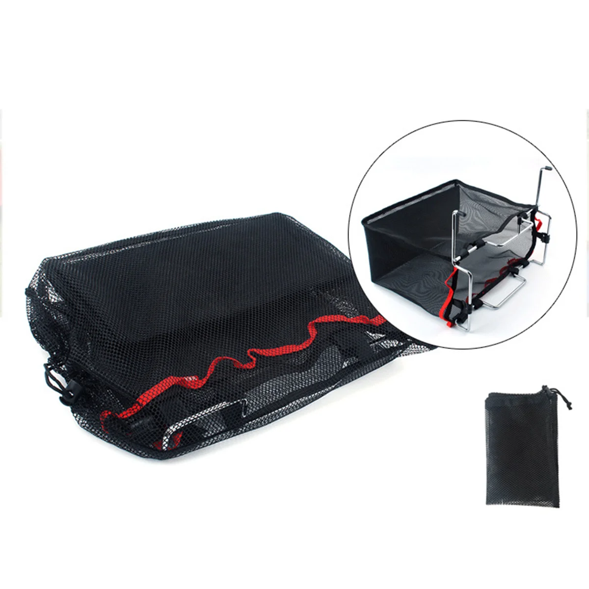 

Storage Net Bag Portable Large Mesh Bag Folding Table Hanging Storage Net for Picnic Camping Kitchen Organizer