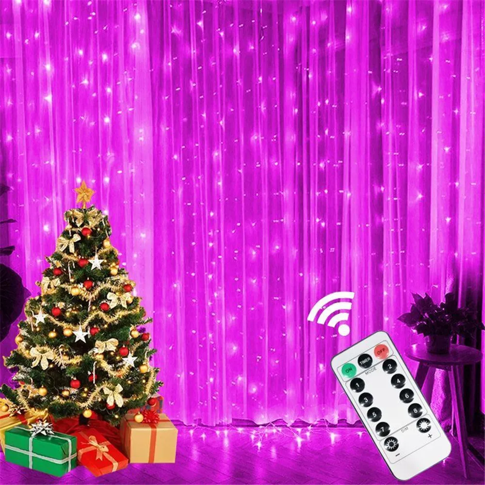 

Fairy String Light 8 Mode Garland USB Curtain Lights Holiday Light LED Christmas Light Home Bedroom Party Wedding Decoration