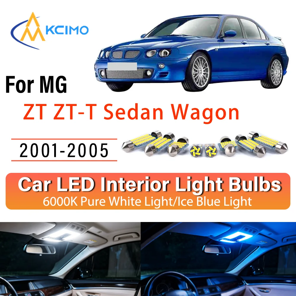 For MG ZT ZT-T Sedan Wagon 2001-2005 Steady Illuminating LED Car Interior Bulb Refit Pack Direct Fit Overhead Reading Cargo