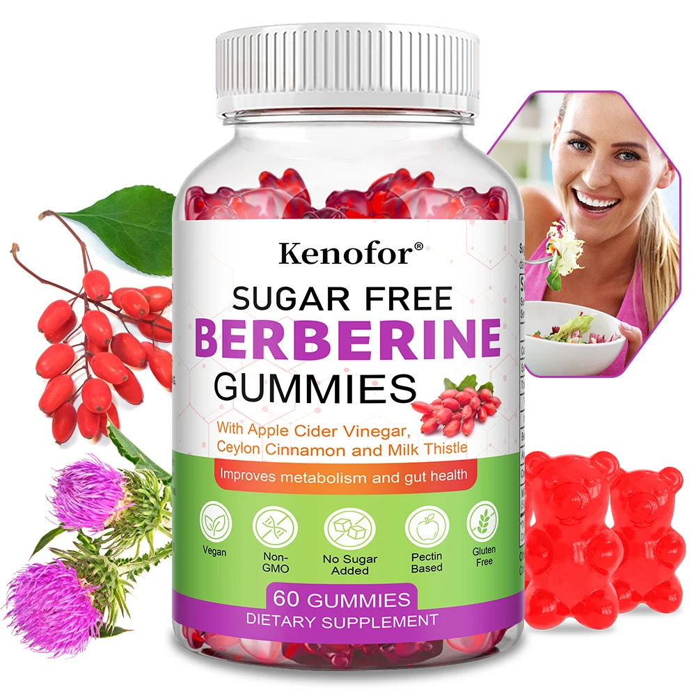 

All-in-One Berberine Gummies-with Ceylon Cinnamon and Milk Thistle,Supports Heart Health,Immune System,Liver,Intestinal Health