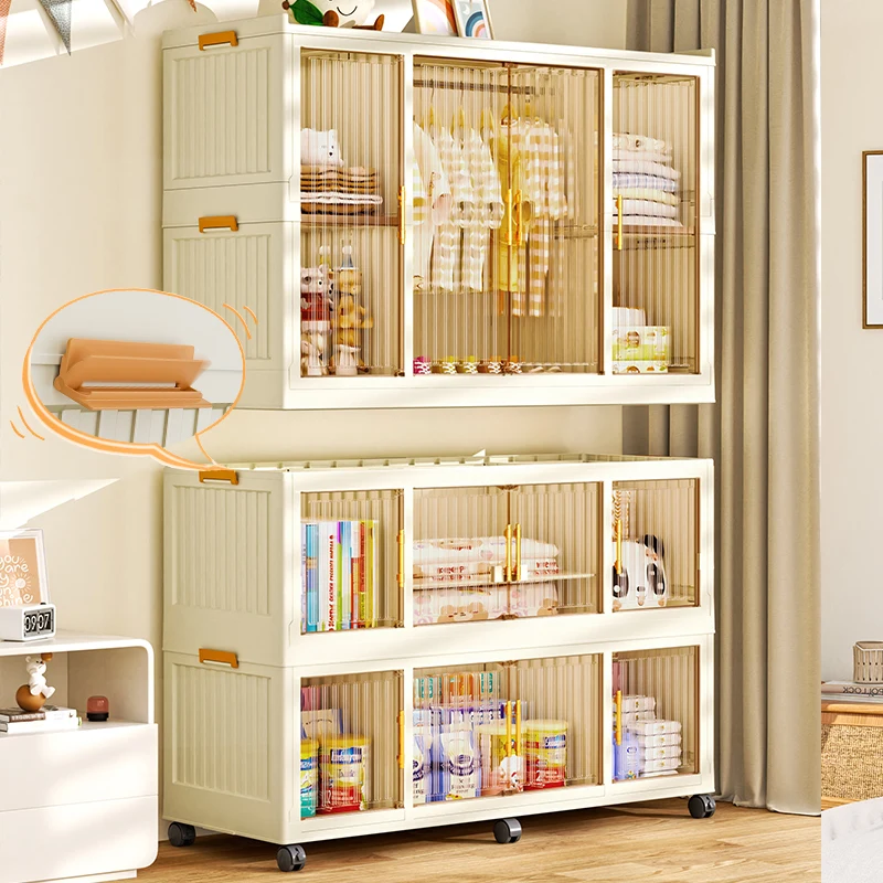 Bedroom Plastic Children Wardrobes Closet Girls Organizer Children Wardrobes Shoe Rack Penderie Enfant Room Furniture MR50CW