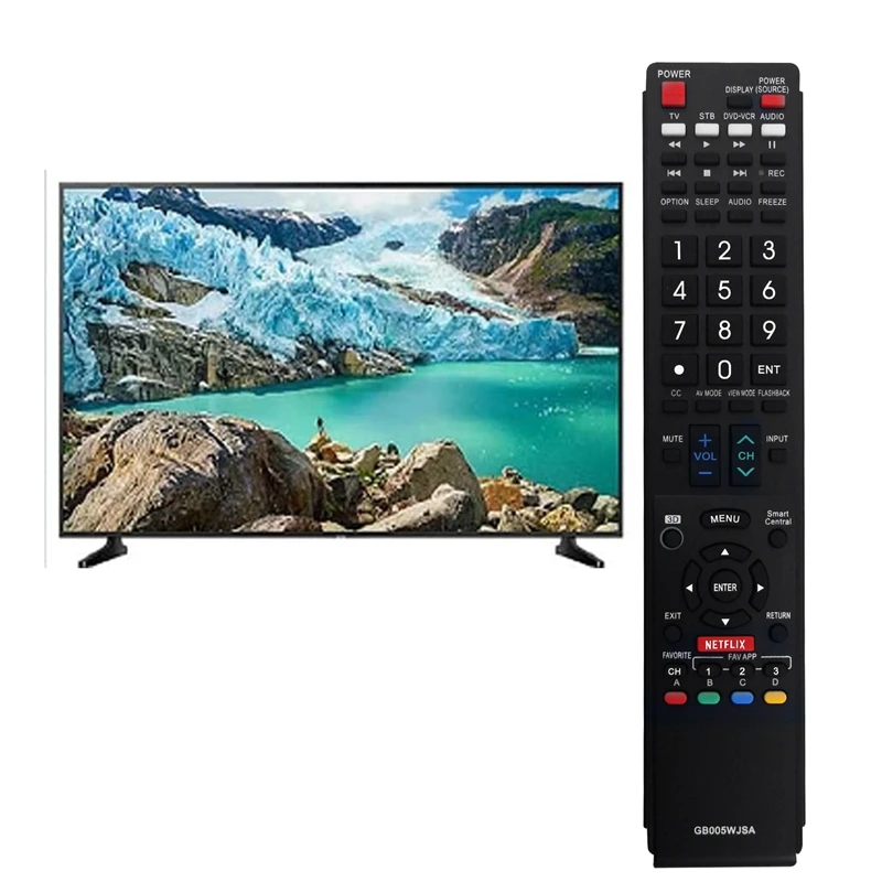 Télécommande en plastique noir pour Sharp réveiller OS TV, GB005WJSA, GB004WJSA, Revenus 935WJSA, Revenus 890WJSA, GBSpringWJSA, Télécommande, 1 Pc