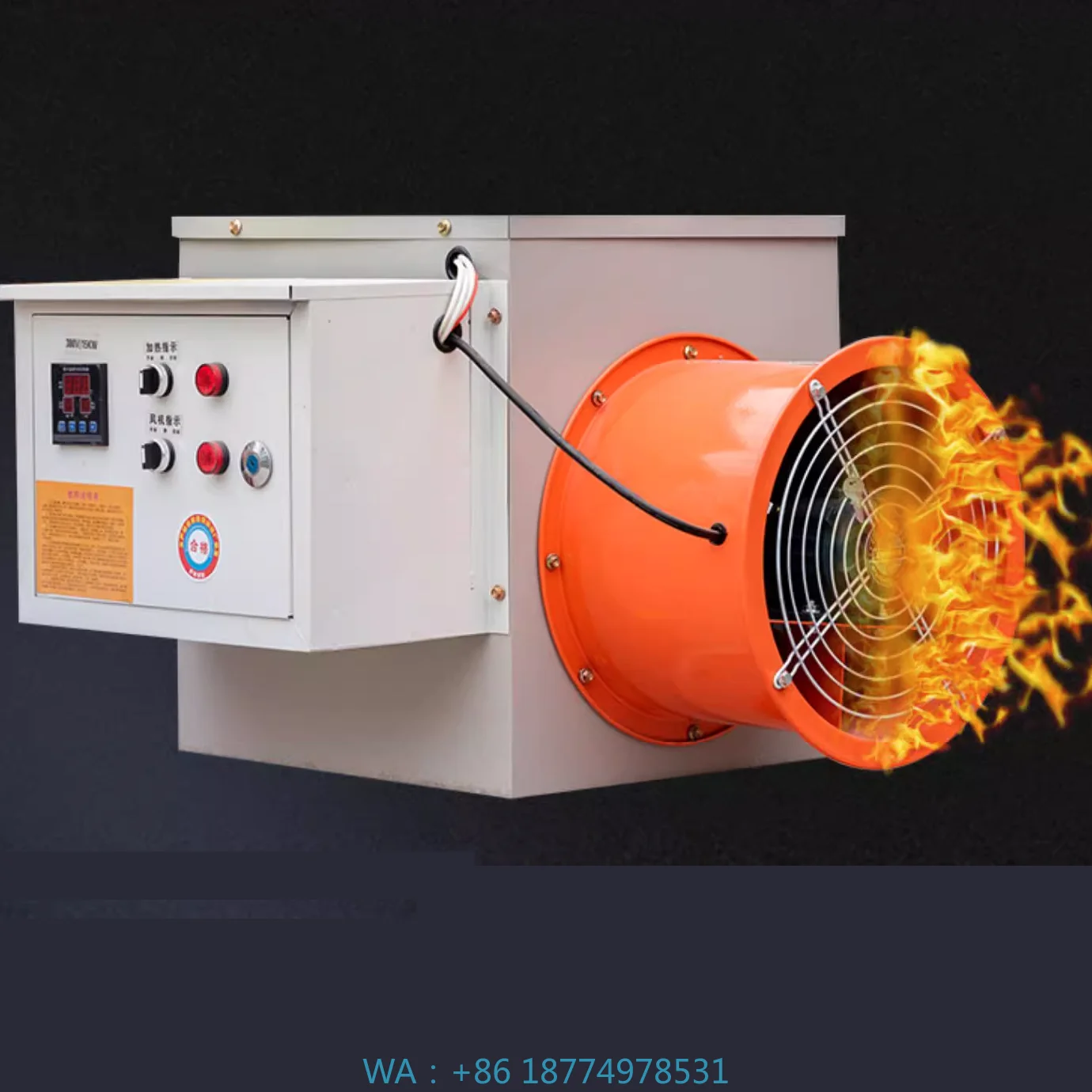 

Вентиляционный обогреватель для свиней и курицы Промышленная электрическая мастерская Вентилятор горячего воздуха с моторной теплицей