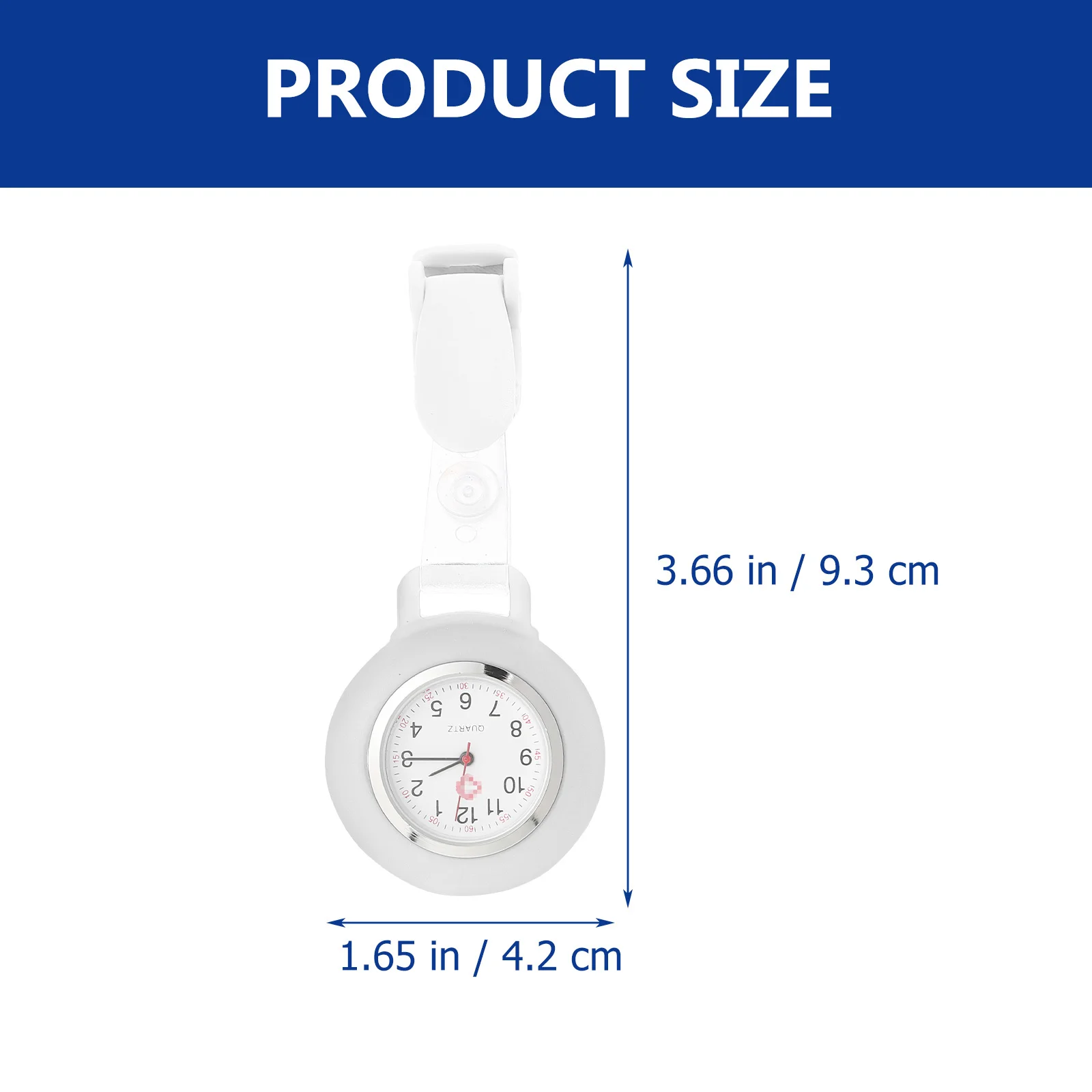 

Chest Clip Watch Lightweight Professional Pocket Watch Doctor Accessory For Medical Staff Portable Nursing Accessory