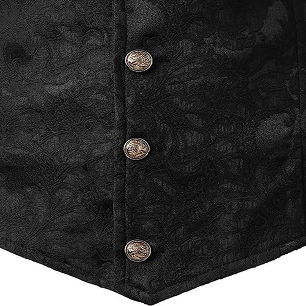 Tops cómodos para hombre, chaleco para hombre, patrón decorativo diario, traje ligero elástico a la moda, traje con botones