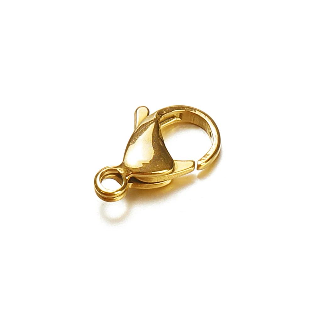 40pcs/20pcs No Fade Stainless Steel Gold Color Lobster Clasp Claw Clasps for Jewelry Making DIY Bracelet Necklace Connectors