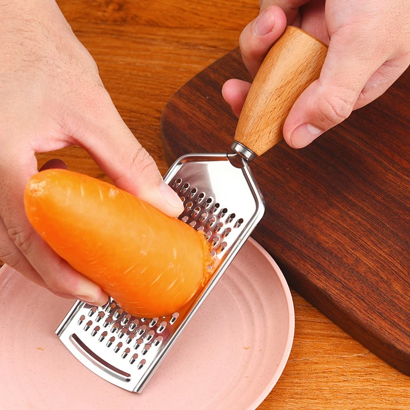 Stainless Steel Carrot Grater Garlic Crusher Cheese Shredders Vegetable Fruit Slicer Home Kitchen Accessories