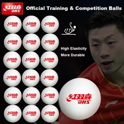 100pcs DHS D40+ Table Tennis Ball ABS New Material Seamed Professional Ping Pong Balls ITTF Approved for Training Competition