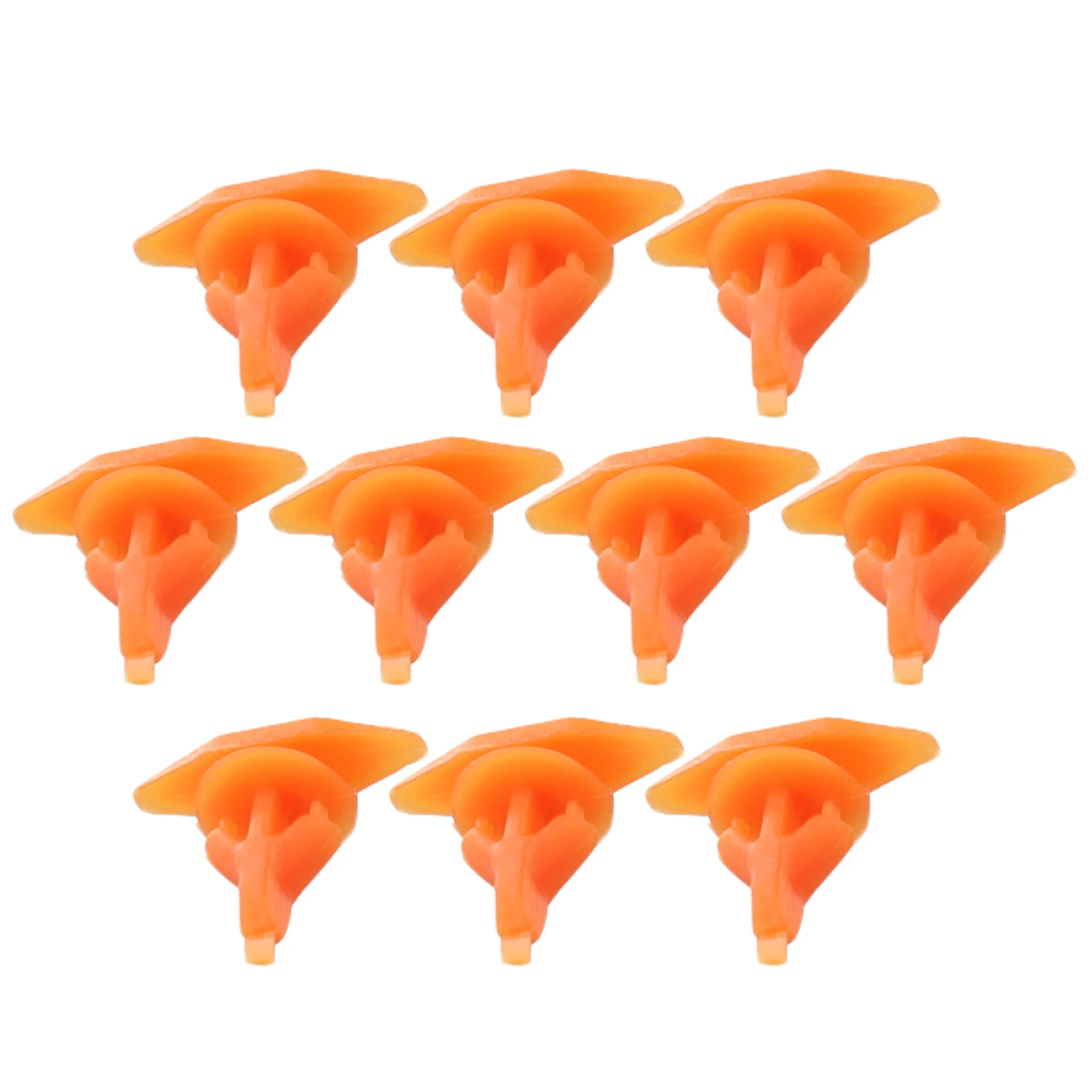 25x Car Lower Door Rubber Seal Clips Rubber Door Seals Orange High Quality 16mm X 5mm For Jaguar XF Model F131