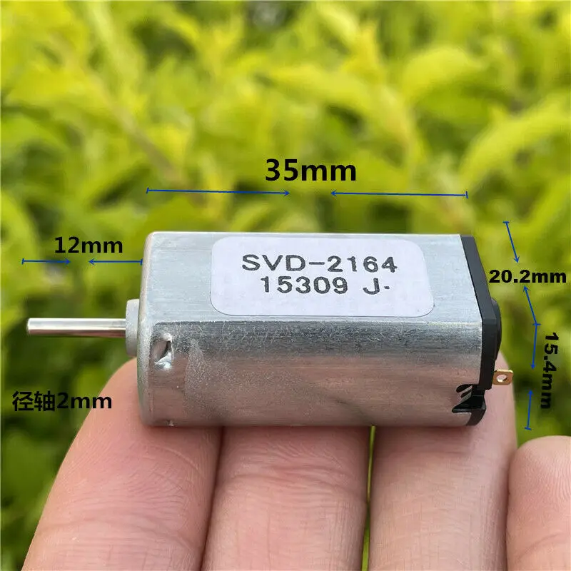 Nidec SVD-2164 Mini 180 Motor DC 3V-12V 6350RPM Micro 20mm Flat Electric Motor