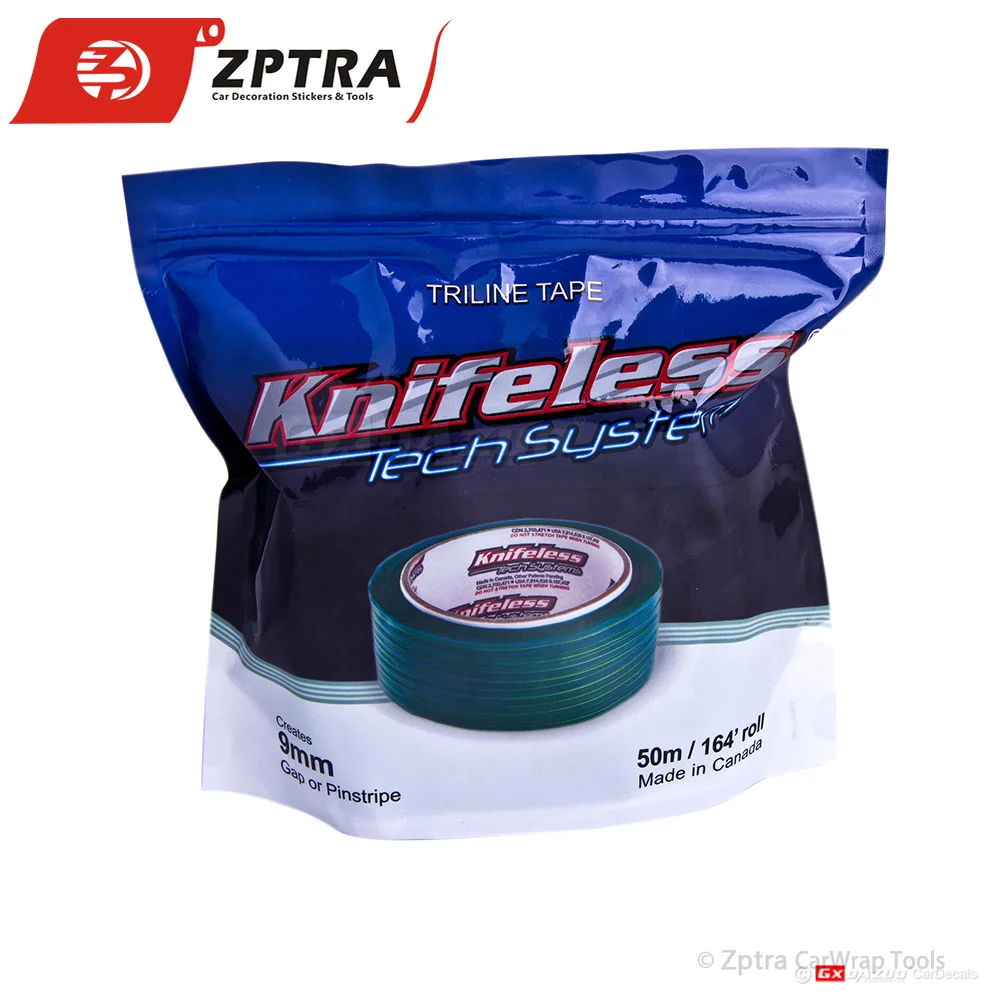 

50m/164' Rolls Knifeless Tape Tri Line Creates Perfect 9mm Gaps And Pinstripes Cutting Tool Vinyl Film Wrapping Cut Tape