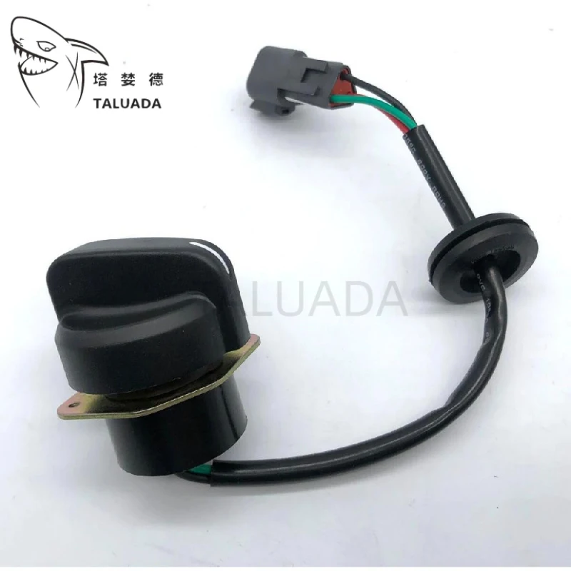 Throttle Knob 21N8-20902 For R210LC-7 R210LC-7H R220LC-7H ABS Alloy Steel Rotary Switch Excavator Spare Parts