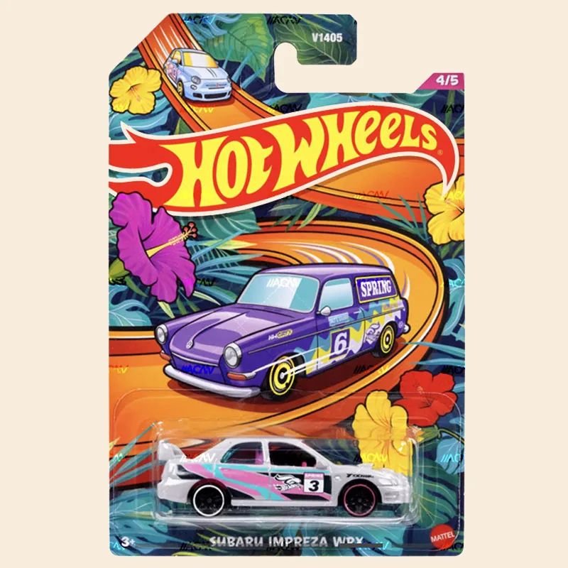 V1405 Hot wheels 1:64 EASTER ASST fiat 500 ford escort rs1600 mini cooper impreza wrx custom Volkswagen diecast alloy car model