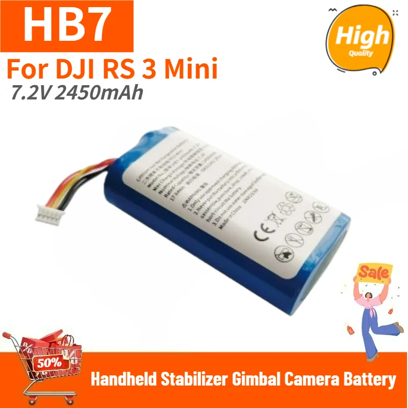 HB7 High Quality Battery 7.2V 2450mAh for DJI RS 3 Mini Handheld Stabilizer Gimbal Camera Replacement Battery