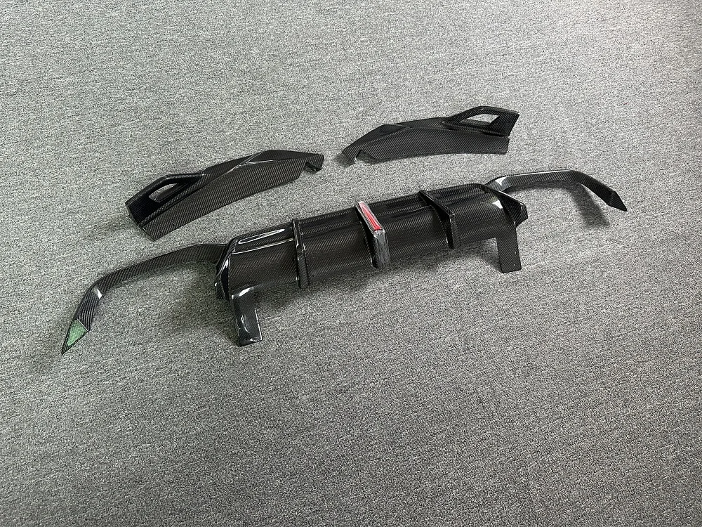 Suitable for . X3M F97 Retrofit Upgrade, Carbon Fiber Rear Diffuser, Bumper Lower Lip Replacement, Body Kit