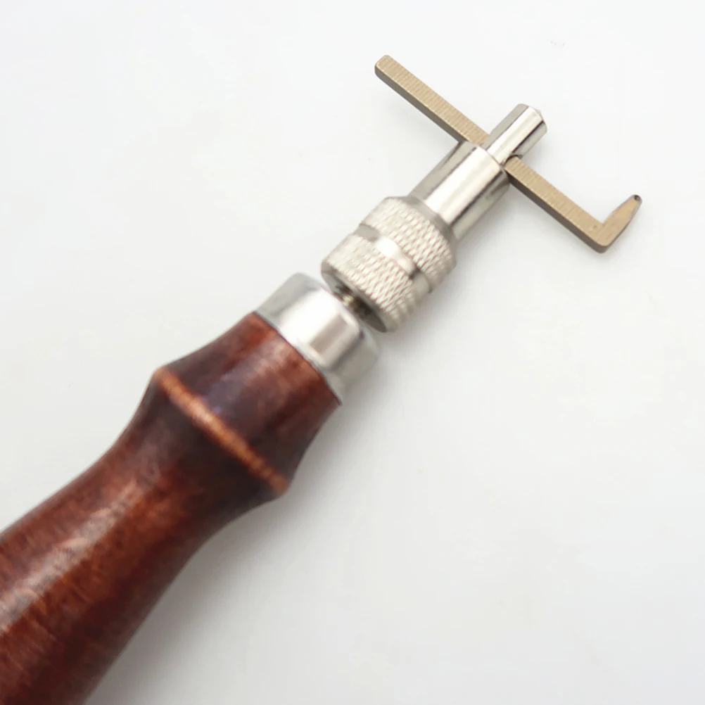 

Grooving Tools Stitching Groover Skiving Edger Steel Craft Wood Handle Lightweight Portable Professional