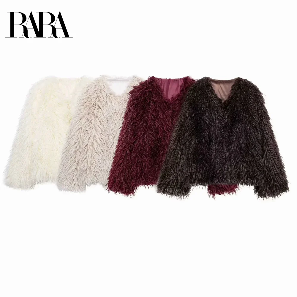 

Taop&Za women's autumn and winter new products popular styles fashionable and versatile, faux fur effect fur top jacket