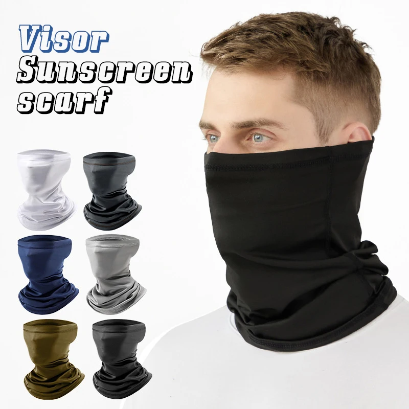 Mountain Bib Face Mask Sunblock Ice Silk Bandana Breathable Sun Protection Outdoor Sports Fishing Magic Scarf Men Women