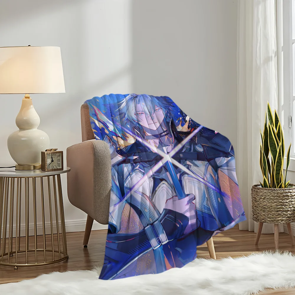 Honkai Star Rail Wiki Phainon Blanket Blanket for Couch Sofa Travel Home Hiking Picni Bed Beding Flannel Blanket birthday gift