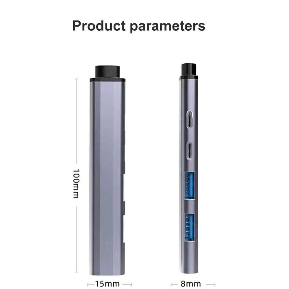 5 Port USB C HUB Typ C zu USB 3.0 HUB PD 65 W Multi USB Splitter Docking Station Adapter OTG für Lenovo Macbook Pro Computer