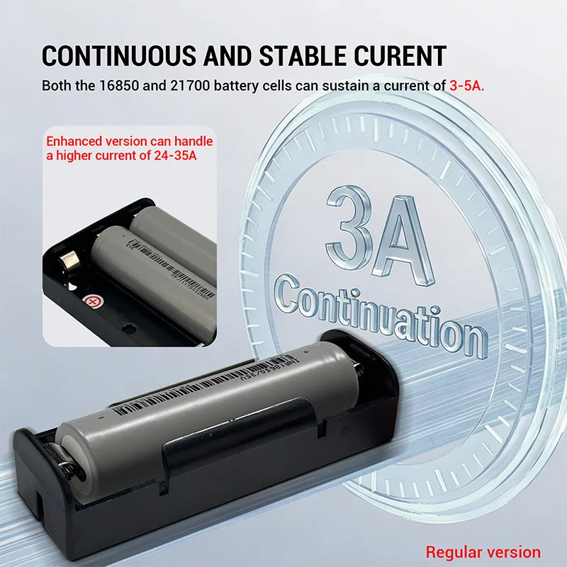 Heltec Verbesserter Pin-Typ Steckbarer Batteriehalter für 18650/21700, 1-4S, 3A/24A - Geeignet für DIY-Modifikationen, PCB-Montage usw. – Detail 5