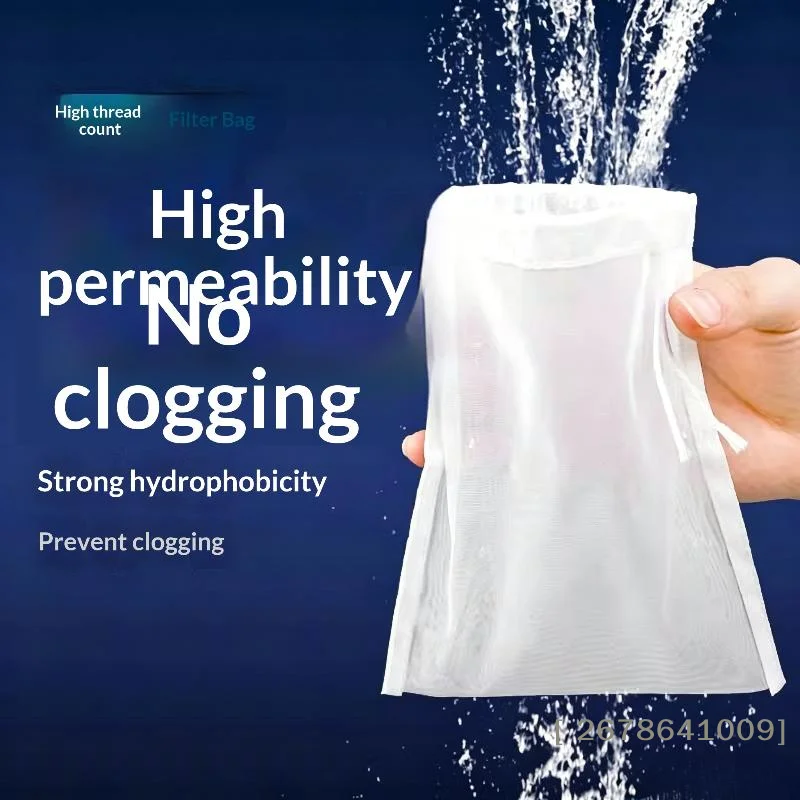 ⚑200-Nano Mesh Reusable Fish Tank Aquarium Filter Bag With Drawstring view 6
