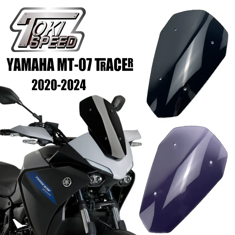 

Motorcycle Touring Sports Windshield Deflector WindScreen For Yamaha MT-07 TRACER MT07 TRACER 2020 2021 MT07 TRACER Windshield