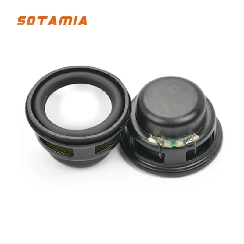 

SOTAMIA 2Pcs 1 Inch Mini Audio Sound Music Speakers 27mm 4 Ohm 3W Bass Multimedia Portable Amplifier Speaker Woofer Loudspeaker