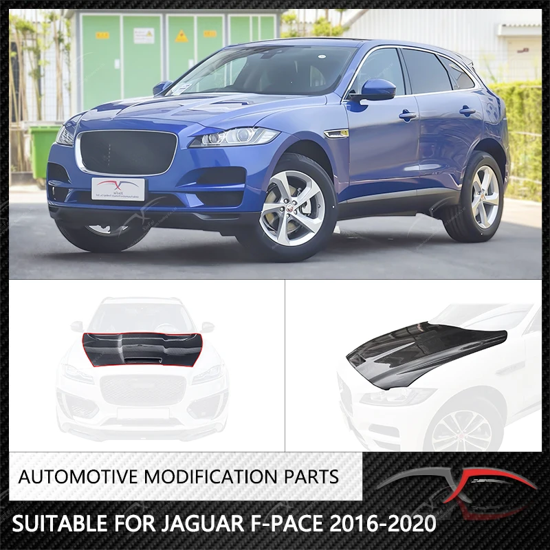 

Подходит для Jaguar F-PACE 2016-2020 модификация специальный колпачок из углеродного волокна с перфорированным моторным отсеком прозрачная крышка