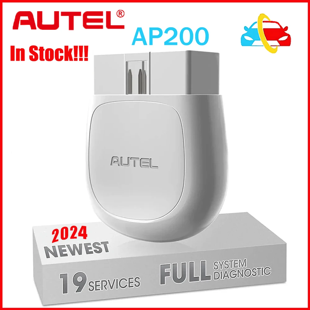 2024 New Autel AP200 MaxiAP AP200 Full Systems Diagnostic Tool Check Engine Light Code Reader for Family DIYers In Stock