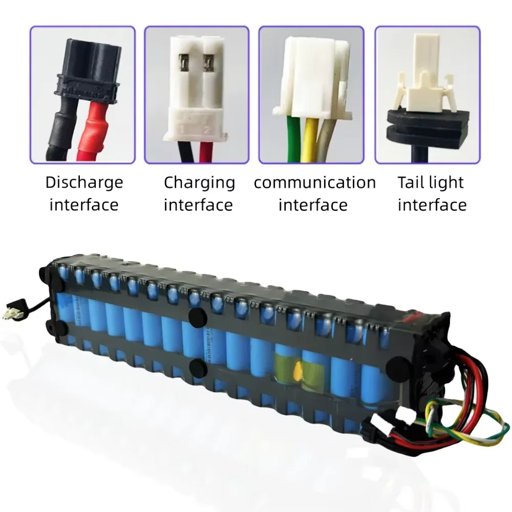 for Xiaomi M365 10S3P 7800mAh 36V Battery Pack Electric Scooter 18650 NE1003-H Cell Communication Interface Discharge Tail Light