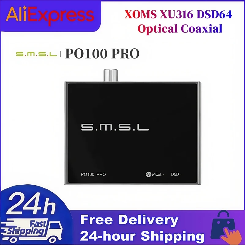 

SMSL PO100 PRO MQA Decoding USB Digital Interface XOMS XU316 DSD64 Optical Coaxial DSD512 I2S Output 32bit 768Khz