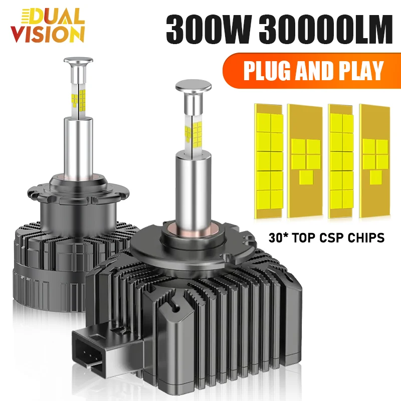 

2 шт. 360 светодиодов D1S D3S D4S D2S D5S D8S фары Canbus CSP чипы светодиодные супер яркие D1R D4R D2R ксеноновая автоматическая лампа для линз проектора