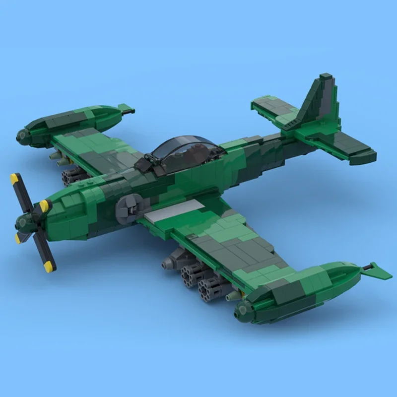 Moc Building Bricks Military Model PA-48 Enforcer Fighter Technology Modular Blocks Gifts Toys For Children DIY Sets Assembly