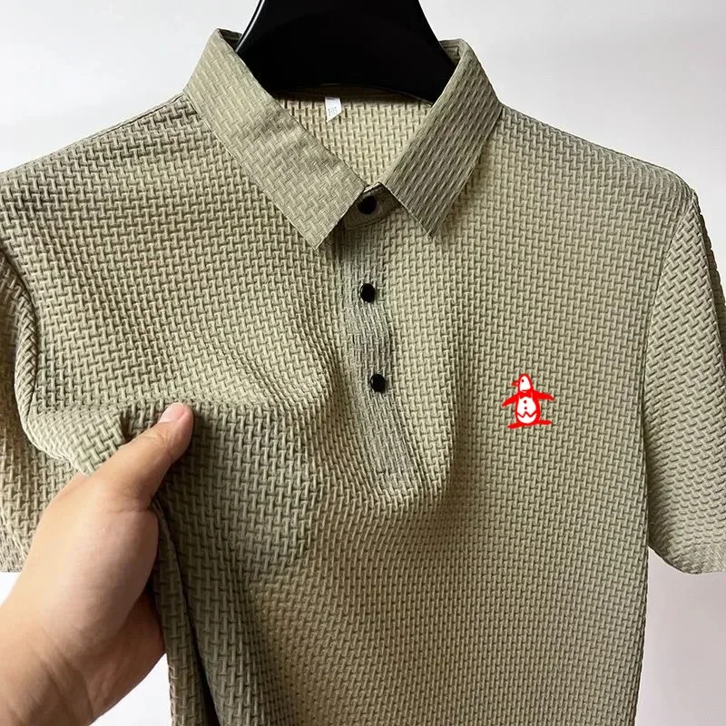 High Quality Summer Men Cool Polo Shirt New Short Sleeved Tops Polo T-shirt Polo Shirt Men\'s Fashion Casual Golf Clothing