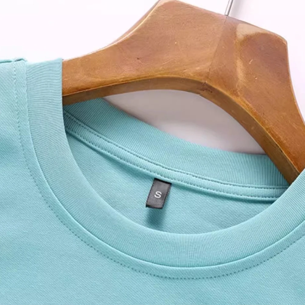 Koreanische Version blau unregelmäßige Kurzarm T-Shirt Damen Sommer neue modische lässige Rundhals plissiert Slim Fit kurze Top