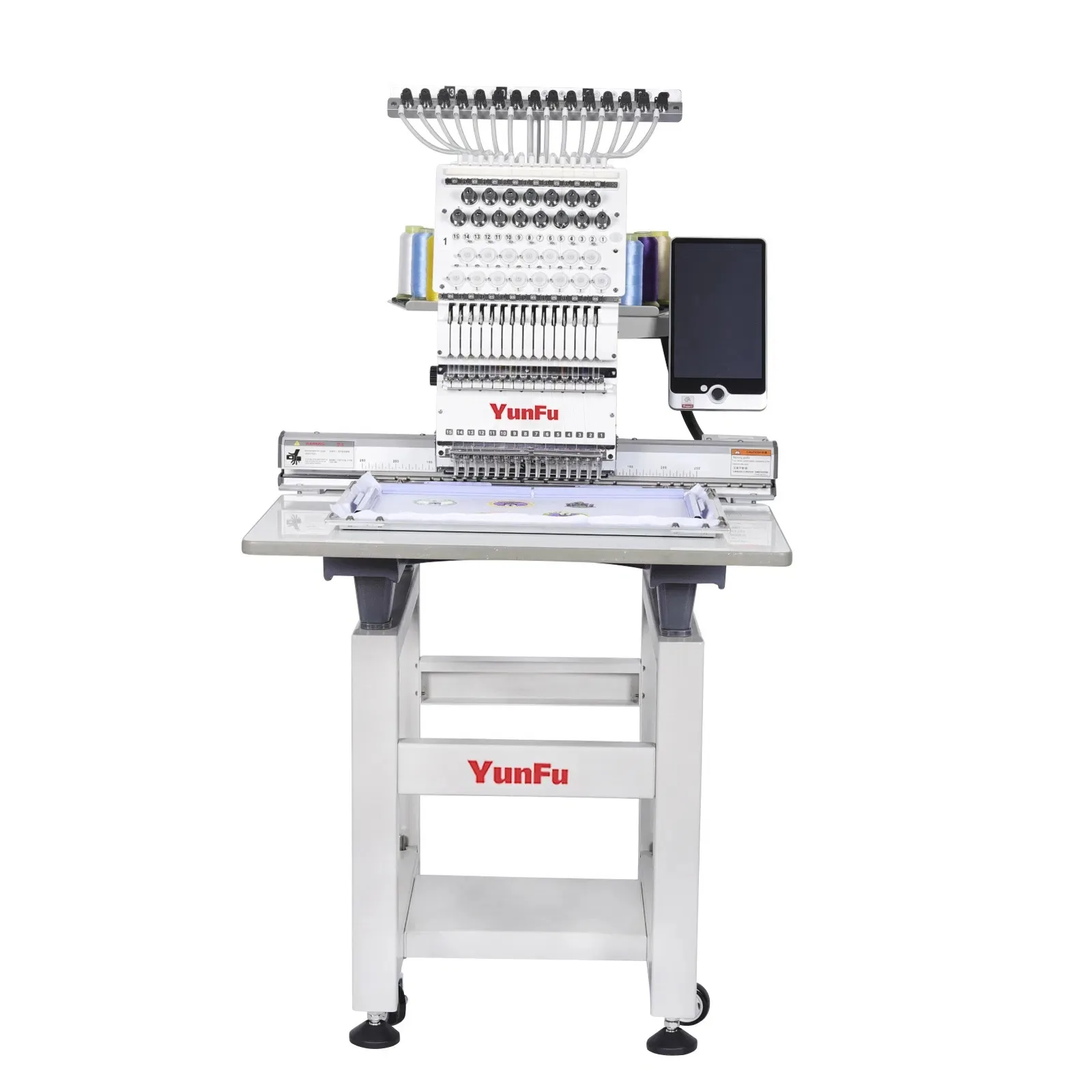 DDP Computer Single Head 12/15 Needles 350*500mm Automatic Embroidery Machine For T-Shirt/Cap/Flat view 5