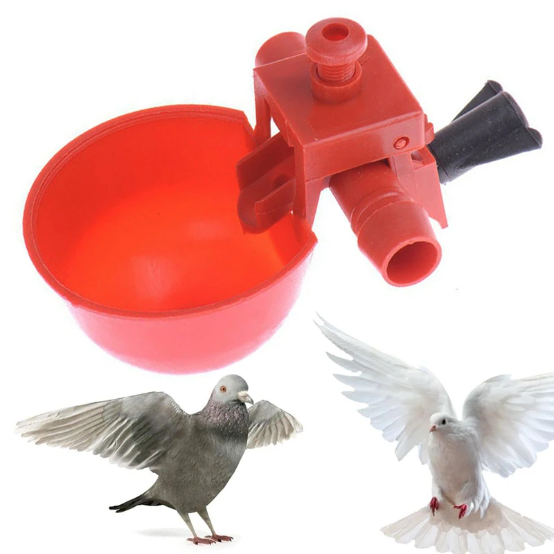 Chicken Quail Hanging Water Cups Nipple Drinking Bowl Birds Water Bowl Drinker Cups For Backyard Automatic Poultry Supplies