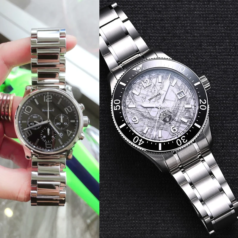 High-quality stainless steel strap For original MONTBLANC STAR SUMMIT 3 TIMEWALKER 09668 U0112610 Iced Sea metal bracelet