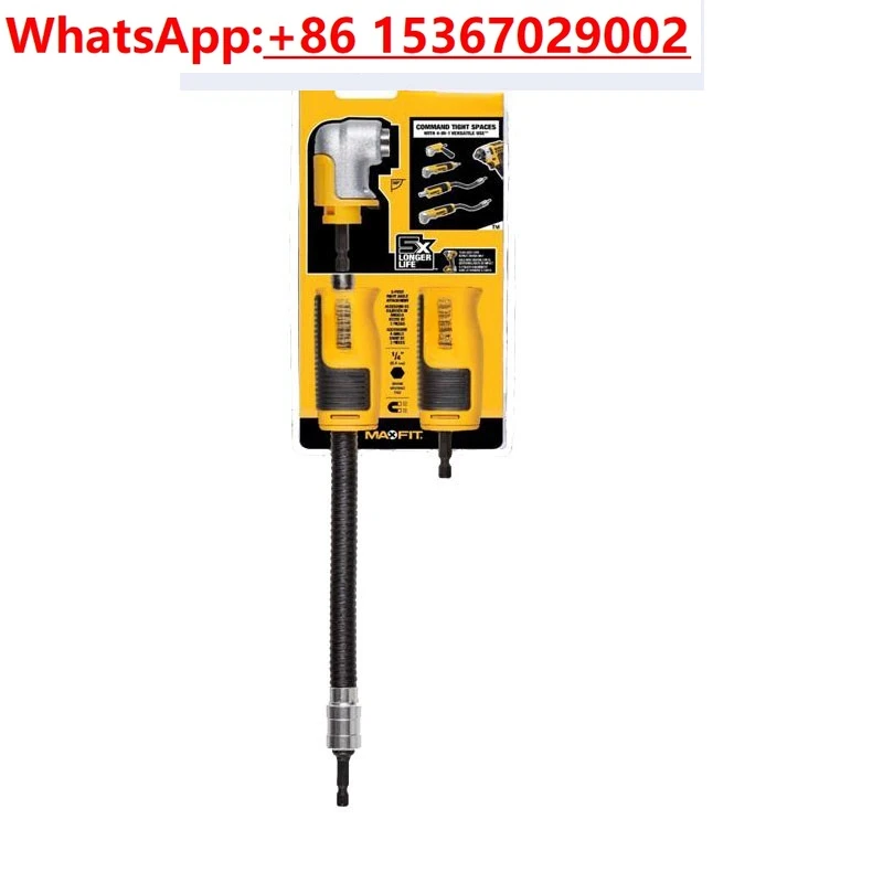 

Ударные гайковерты DWAMRASET совместимы с 4-в-1 съемными угловыми адаптерами для электрических дрелей.