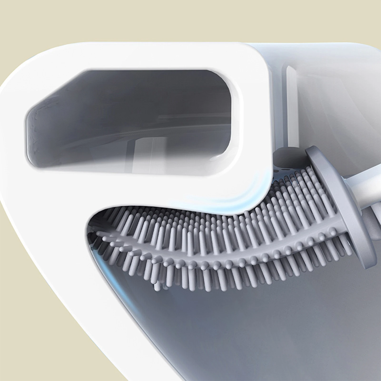 Deep Cleaning Toilet brush Soft Bristles Long Handle Silicone Toilet Bowl Brushes for Home Dormitory Bathroom Accessories 1-5pcs view 6