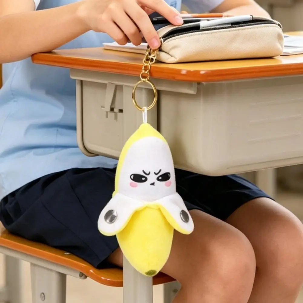 Musical Banana Plush Toy, Banana Fruit Sensing Metronome with Sounds Interactive Sound Toy Cute Motion Sensor Fruit Keyring Gift