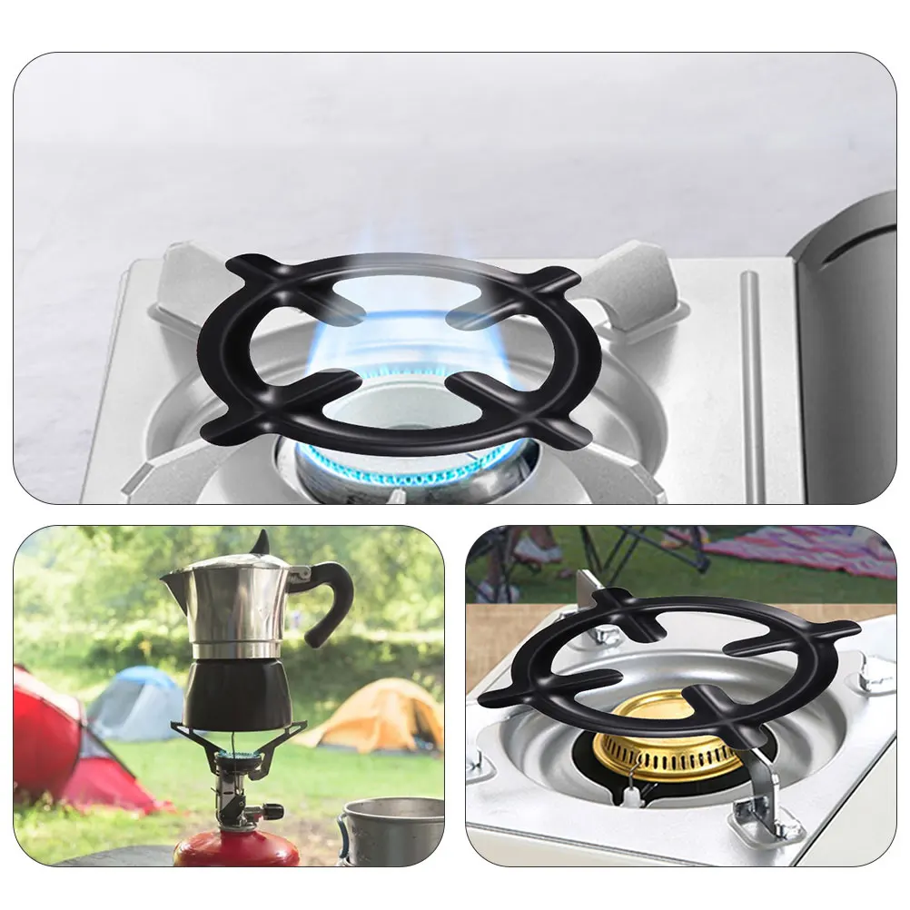 

Gas Bracket Stove Stand Camping Wok Holder Burner Grate Ring Outdoor Accessories Pot Support Stable Design Easy