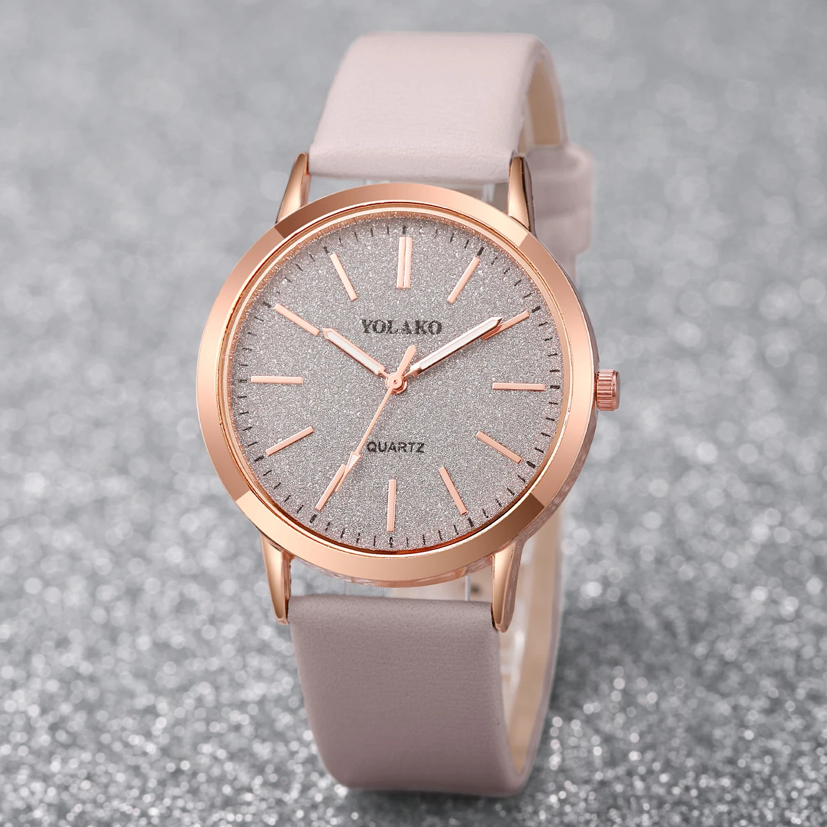5PCS/Set Women Watches White Turquoise Bracelets Set Fashion Starry Sky Leather Band Female Quartz Watch(Without Box)