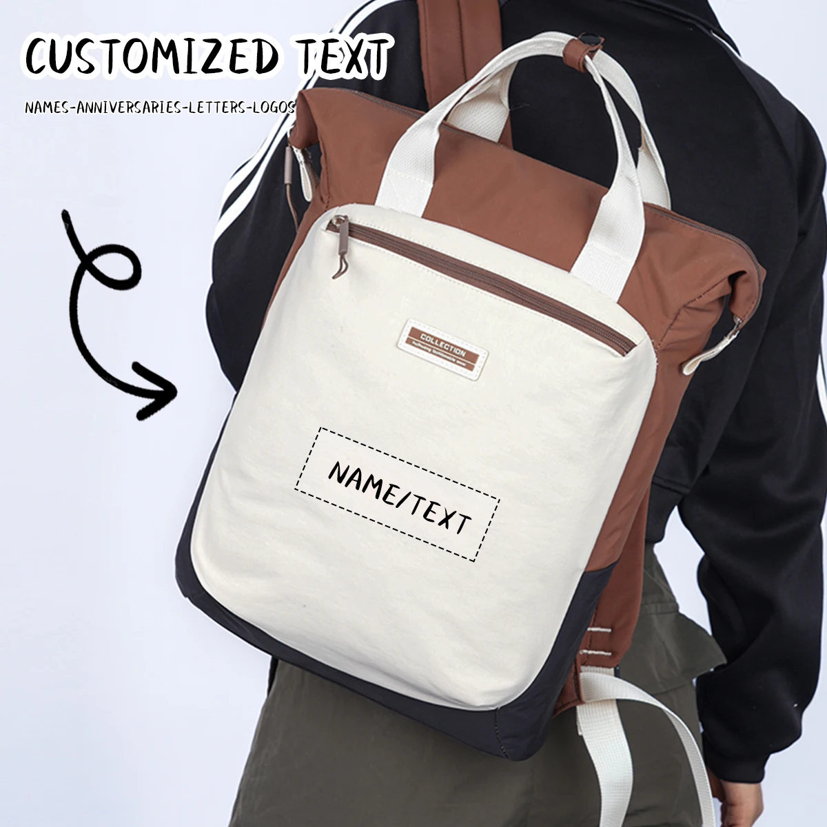 

Высококачественная новая дорожная сумка с логотипом на заказ 2025 года, улучшенный водонепроницаемый рюкзак для компьютера, мужская студенческая сумка, женский рюкзак «сделай сам»