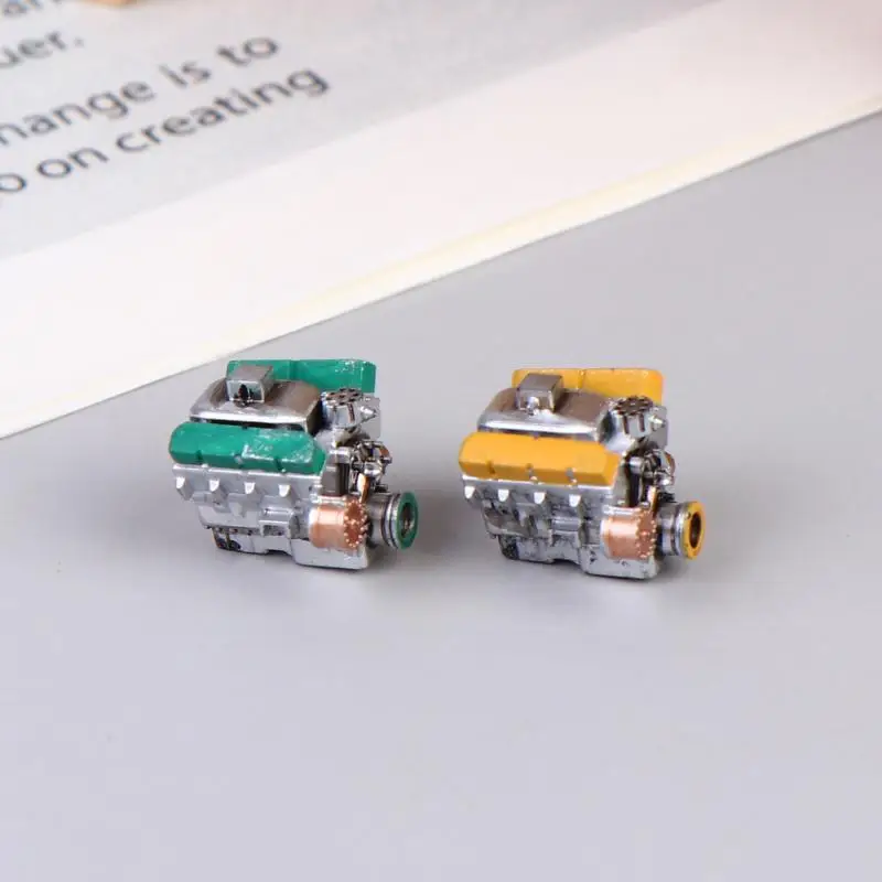 :64 Scale Engine Model for Miniature Scene Car Ornament Sand Table Decoration Collectors Display Accessories